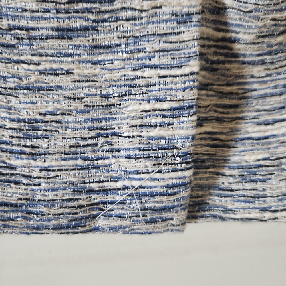 Calvin Klein Gray/Blue Tweed Women's Skirt Suit Set - Picture 6 of 7